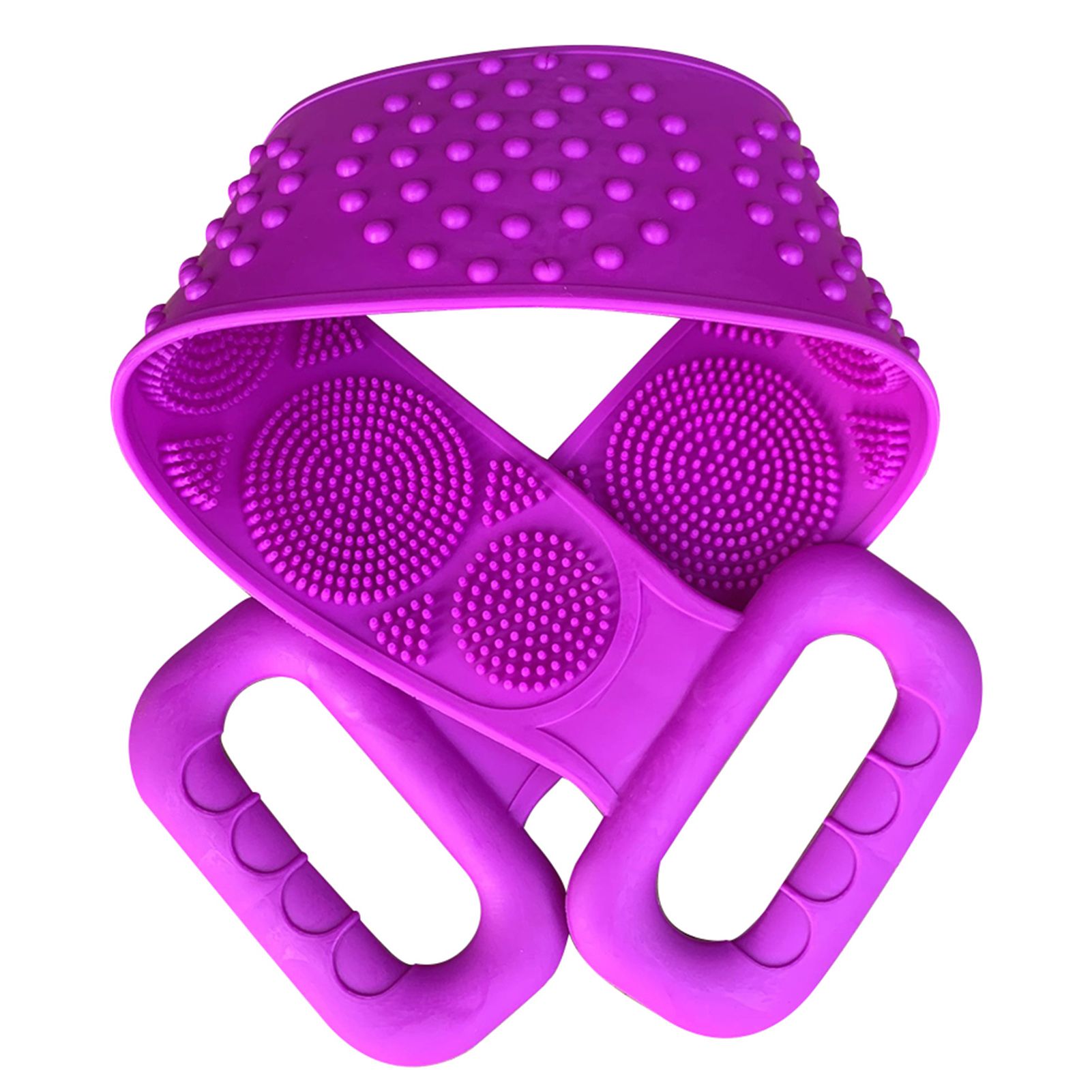 Silicone Back Scrubber, Bath Shower Silicone Body Massage Brush Silicone Bath Towel Exfoliating Body Brush Belt, Cleaning Shower Strap, Double-Sided Washing Towel Scrubber for Men Women