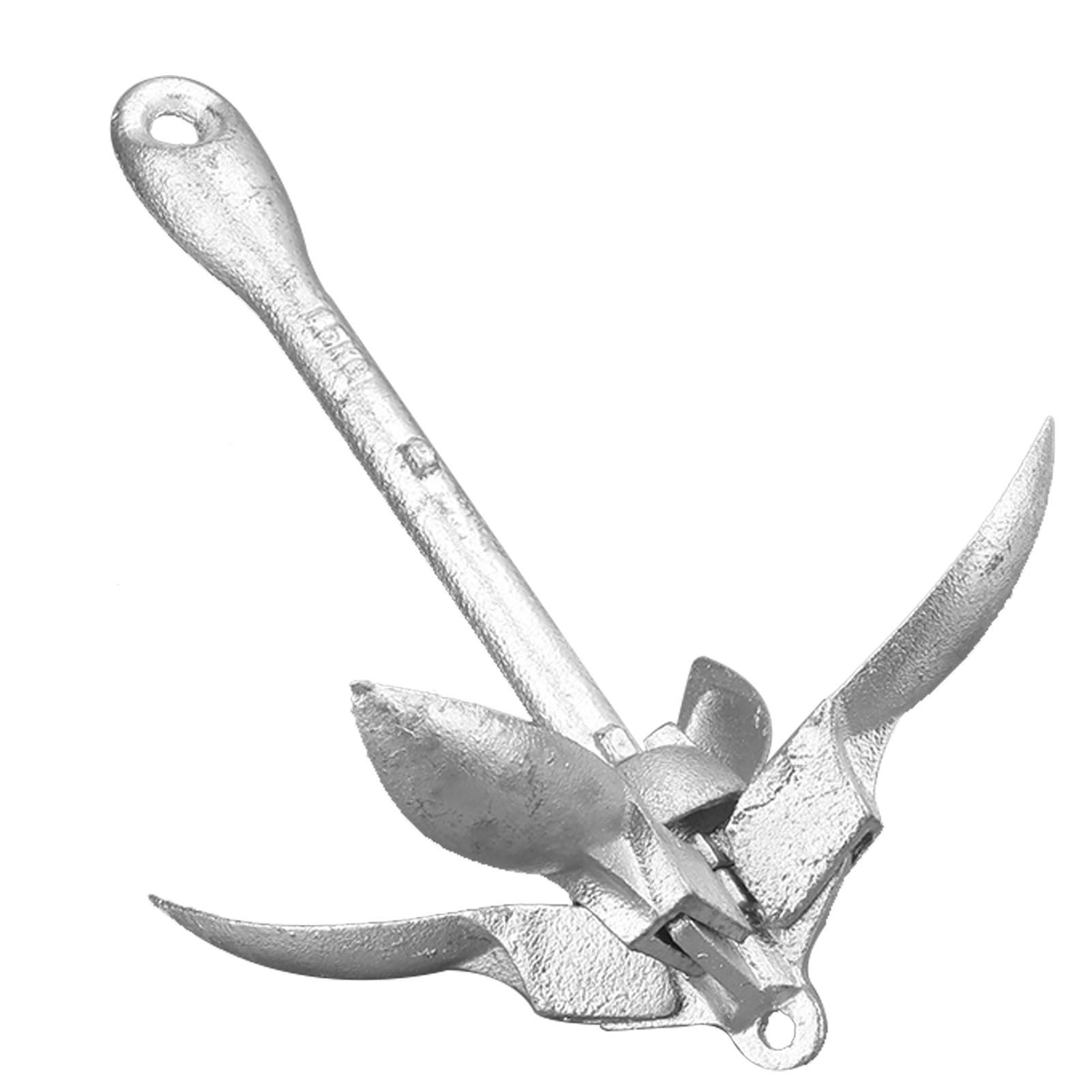 1.5kg Anchor Stainless Steel Galvanized For Marine Boat Yacht Rafts Canoes