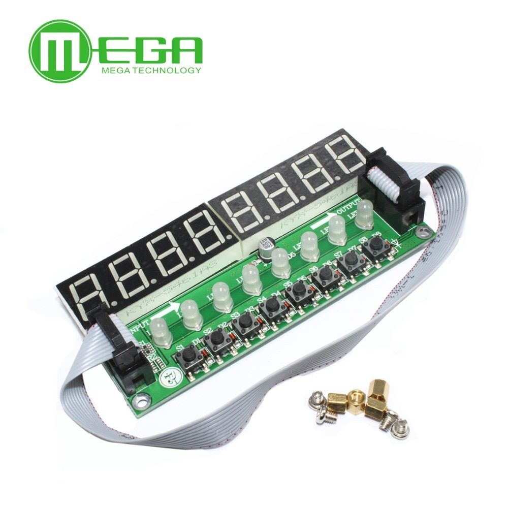 JY-LKM1638, F71A 8* Digital Tube + 8* Key + 8* Double Color LED Module TM1638 Can be Cascaded Replace CH452 / MAX7219