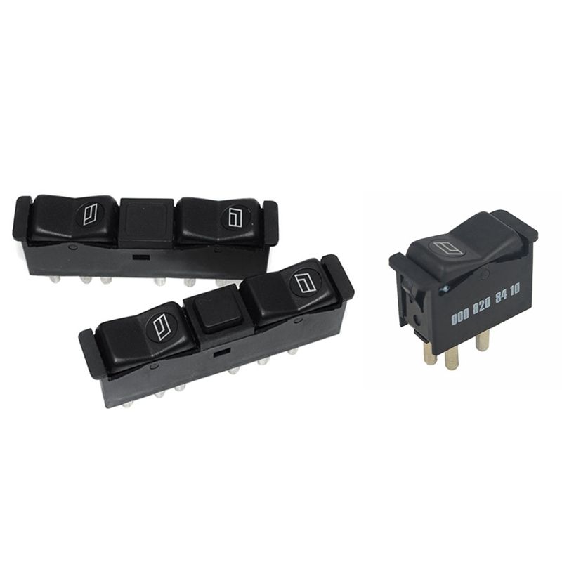 3PCS Automotive Electric Window Switch for Mercedes-Benz with 6 Pins for Mercedes Benz Power Window Switch Door Panels
