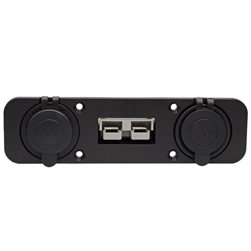 Flush Mount Anderson Plug Socket Double USB Charger Socket Panel for Caravan Camper Boat Truck