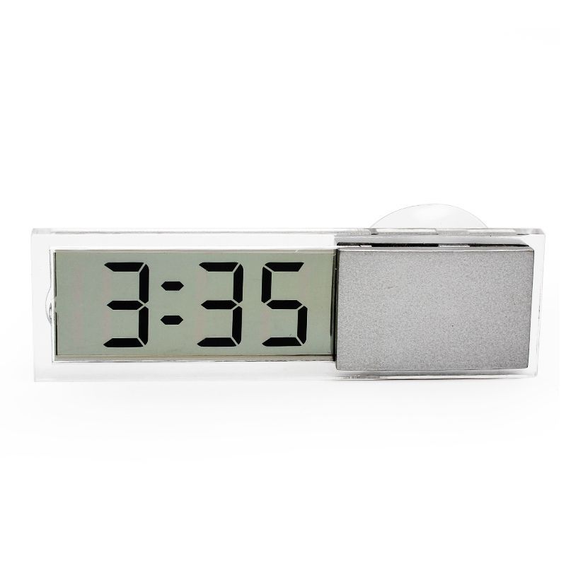 LCD Display Digital Electronic Clock With Sucker LED for All Cars Indoor Outdoor Home