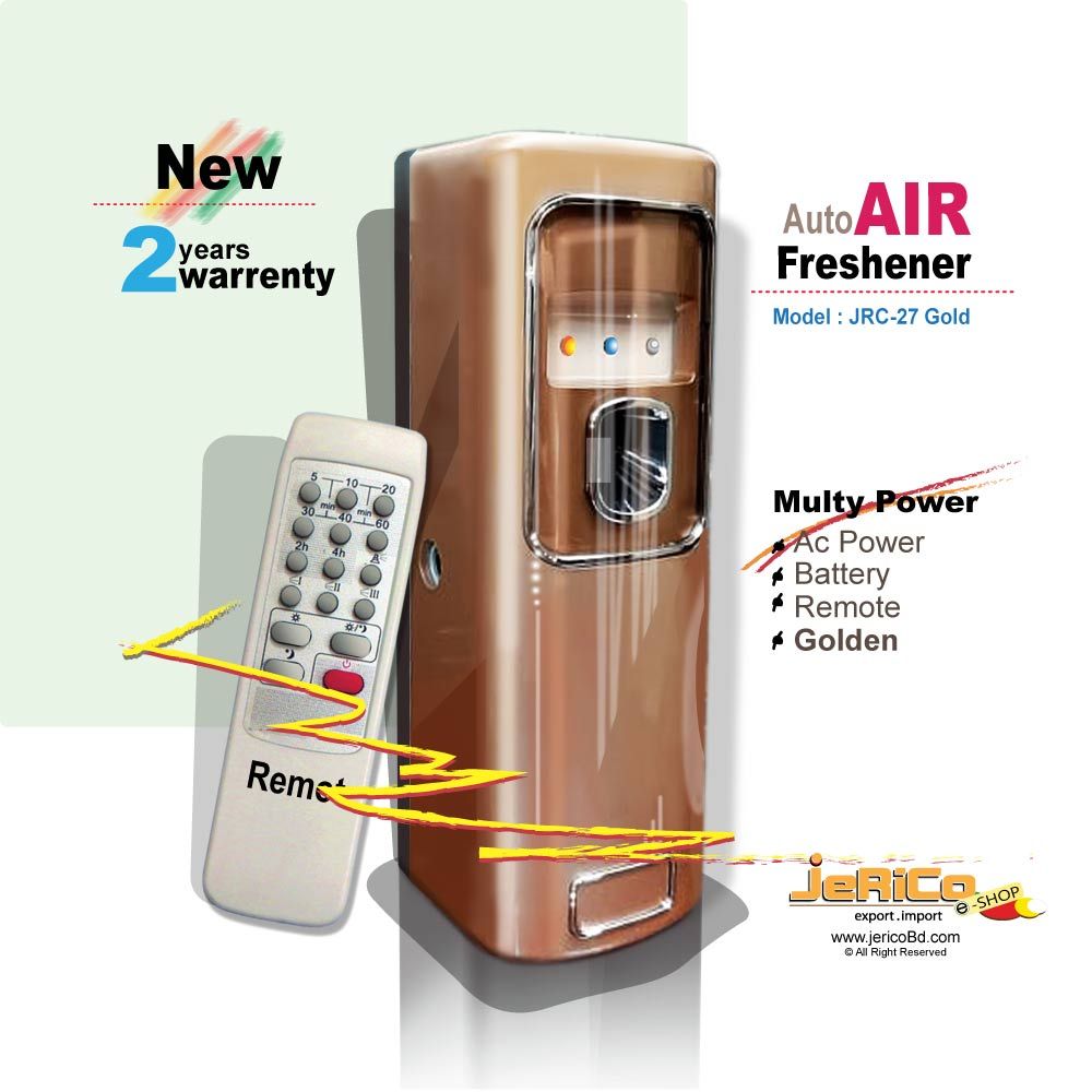 Auto Air Freshener Dispenser,  JRC-27 Golden