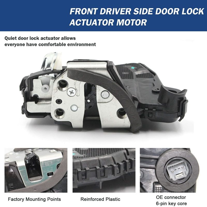 Door Lock Actuator Motor Front Left Driver Side Fits for Toyota 4Runner Camry -Tundra 69040-42250