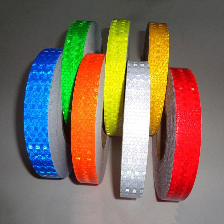 2cm 2.5cm *5m Lattice Reflective Tape Sticker Car Styling Vehicle Truck Motorcycle Bicycle Fence Safety Warning Strip DIY Decal