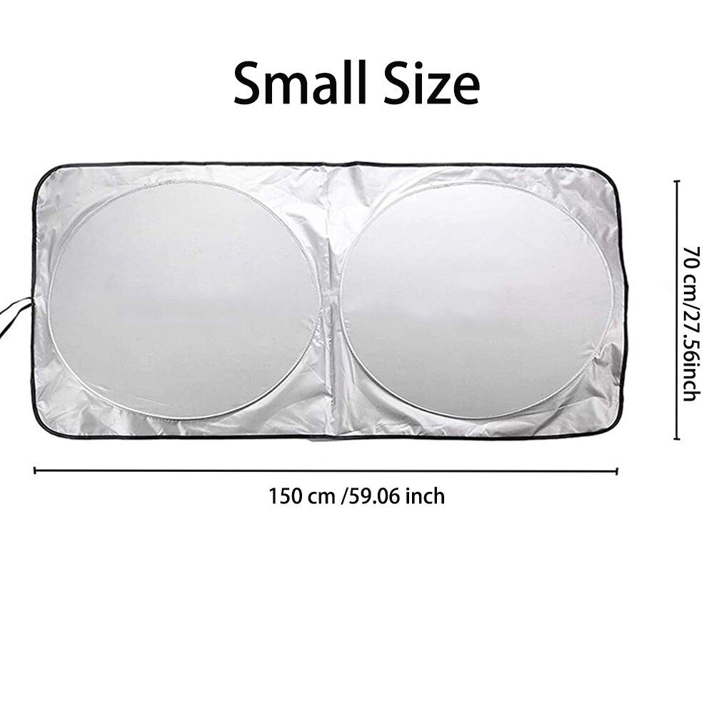 For Mercedes Benz Audi BMW VW Toyota Jaguar Sunshades Car Front Window Sun Shade Visor Cover Protect Blind Parasol CocAuto-150 x 70 cm