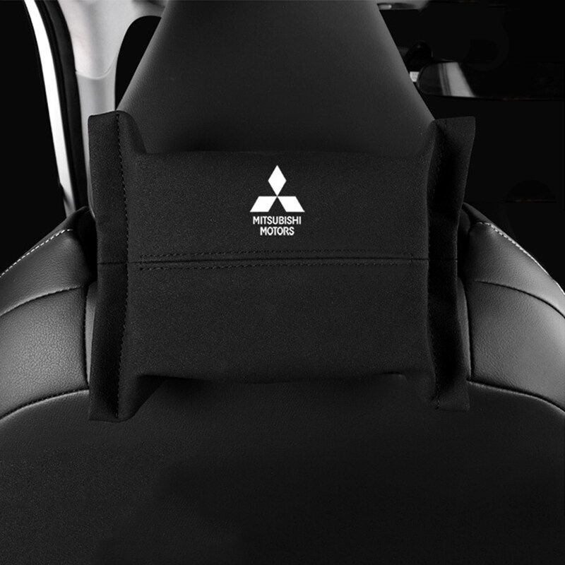 1Piece for ASX Lancer Pajero Outlander Eclipse Galant Mirage Montero L200 EVO Turn Fur Car Seat Sun Visor Hanging Tissue Box Armrest Box Napkin Tissue Paper Holder Storage Bag