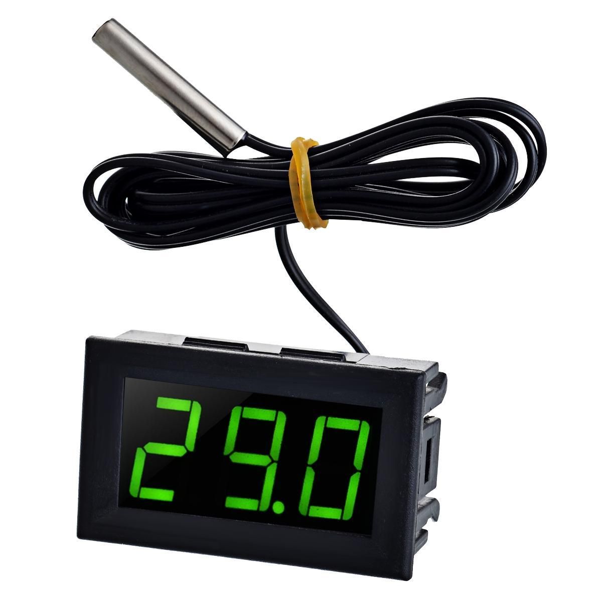 1.6" Green Light -50~110'C Thermometer Temperature Display for Car