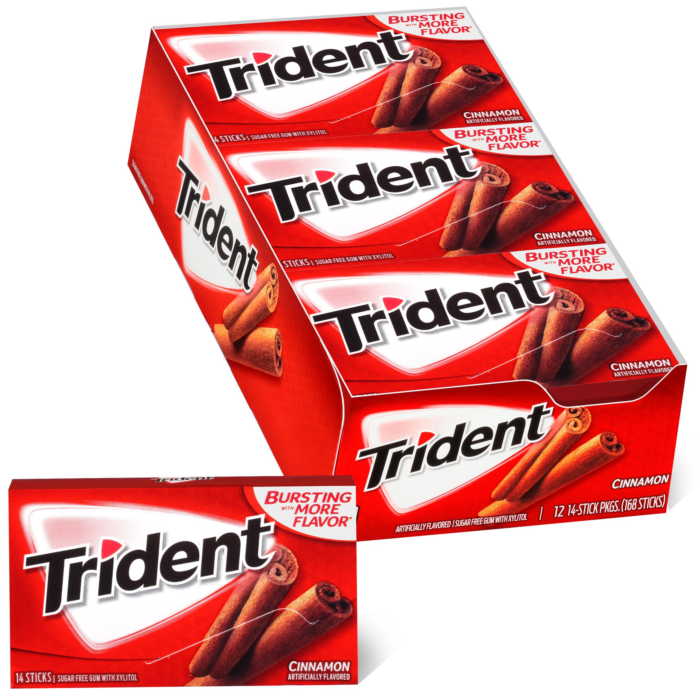 Trident Cinnamon Flavor12 Pack - 168 gm