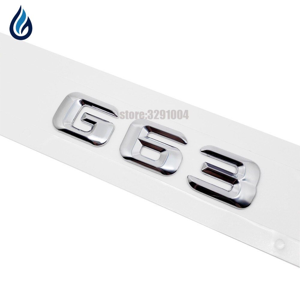 Car Trunk Rear Emblems Badge Letters Alphabet Sticker G 63 For Mercedes Benz G Class G63 AMG W460 W461 W463 W204 W203 W211 W210