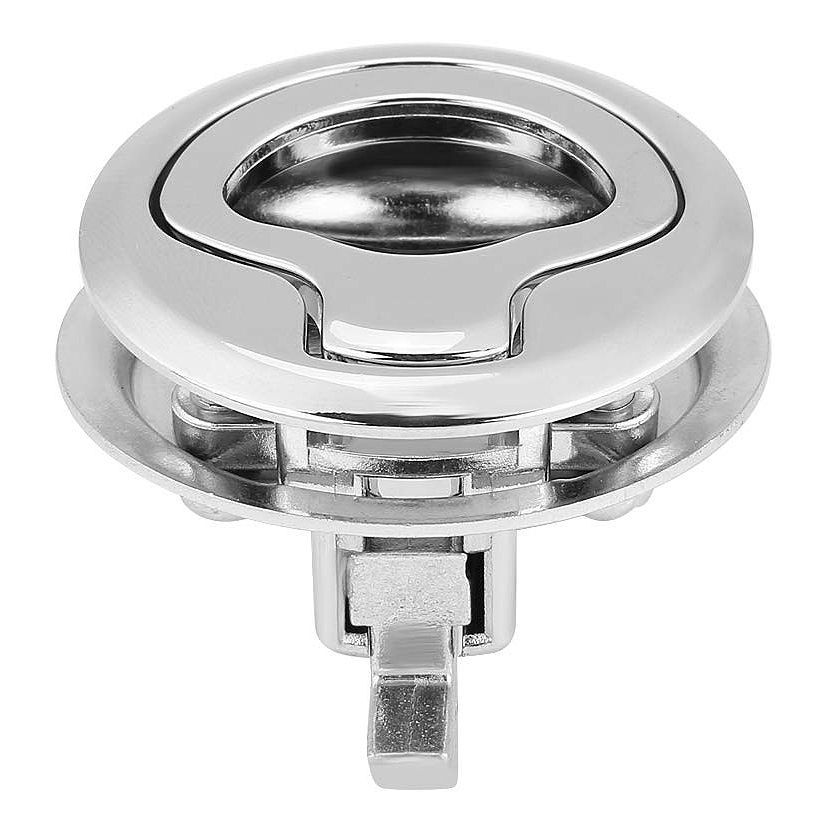 Durable Boat Latches 1.5 Inch Slam Latch Flush Pull Hatch Latch Lock Corrosion Resistant Stainless Steel Perfect Replacement for Broken Door Hinge RV Marine Boat RV Silver