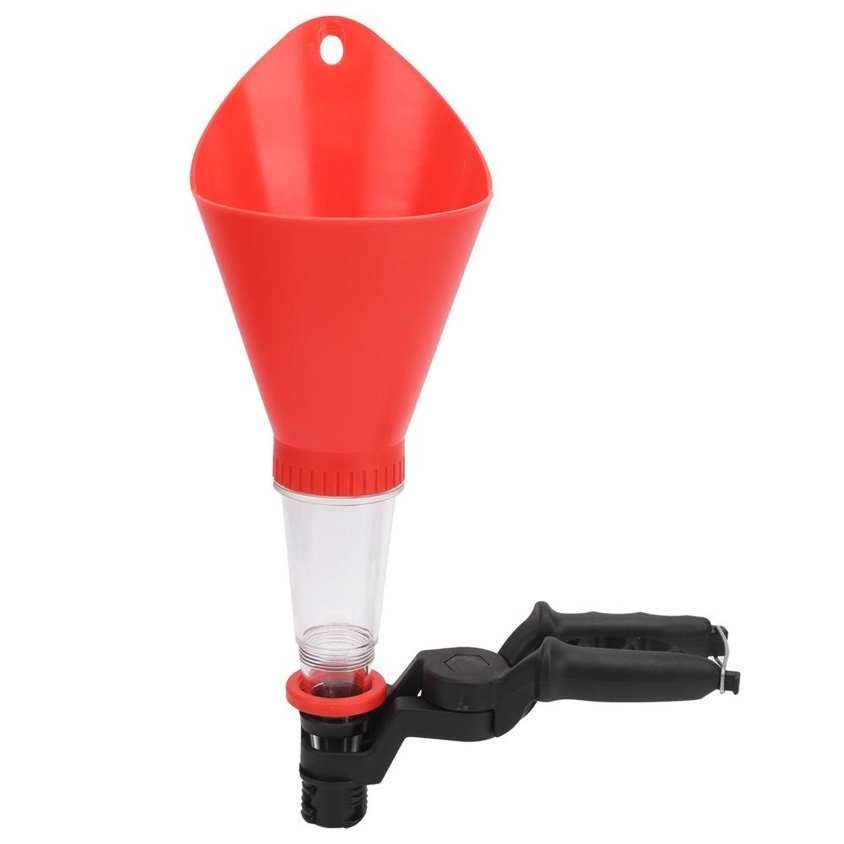 Engine Oil Funnel With Adjustable Fixed Bracket DripFree Filling Spout Pour Tool