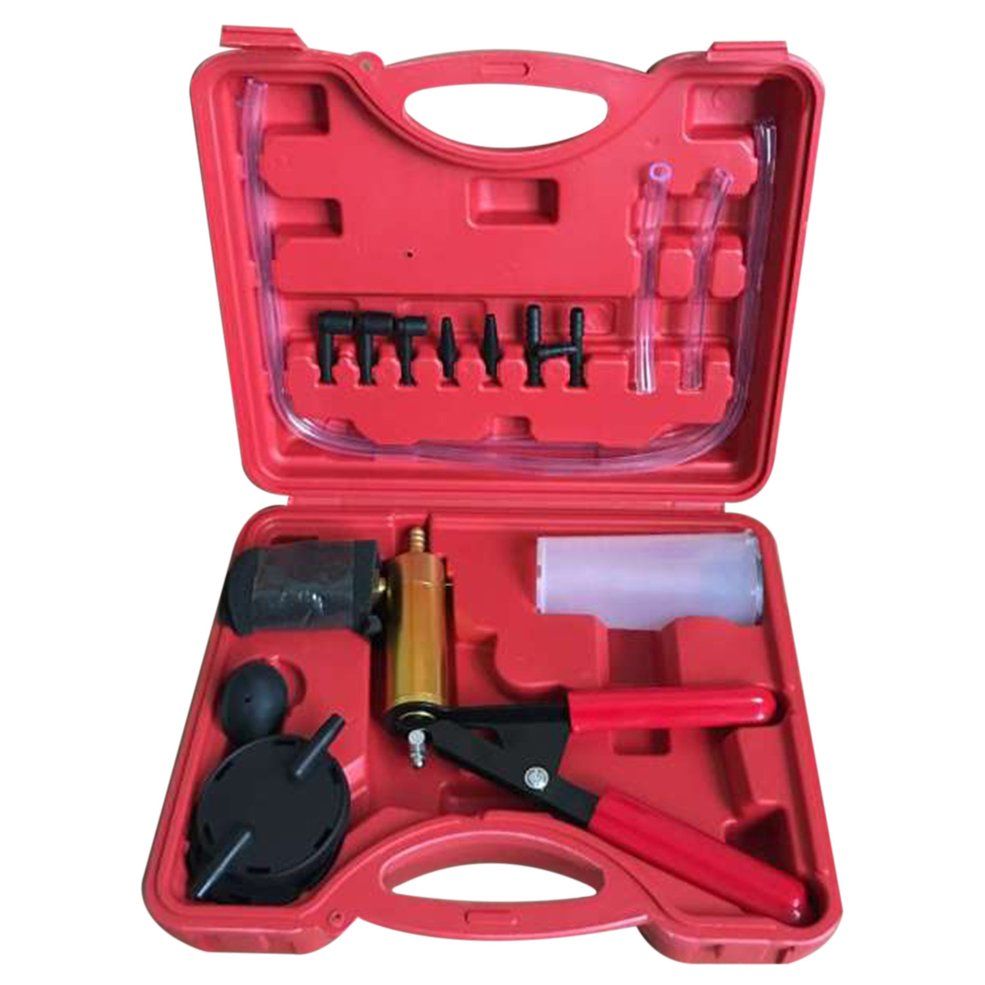 MA Hand Held V uum Pump Tester Set And Brake Bleeder Kit Car Motorbike Pump