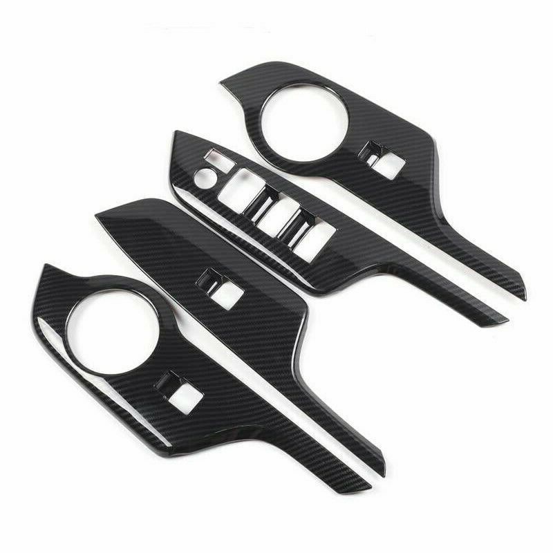 ABS Window Lift Switch Button Panel Cover with Front Door Window Inner Triple-Cornered a Colum Cover Trim