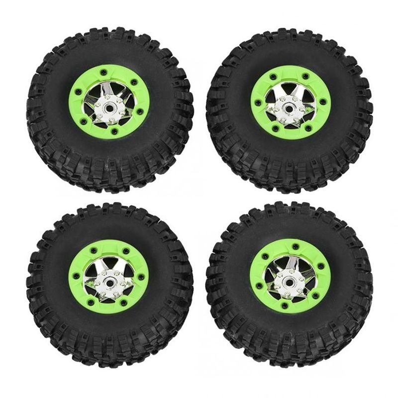 4Pcs Left & Right Tires Wheel Tyre Kit for Wltoys 12428 12423 12427 1/12 RC Car Spare Replace Parts Accessories(null)