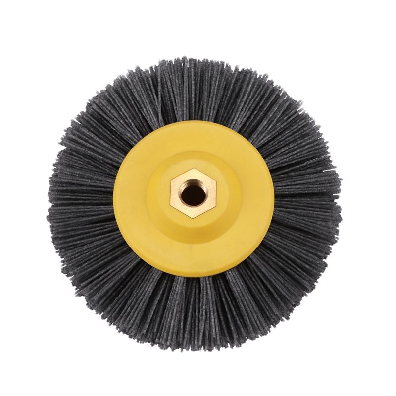 1 piece Nylon Abrasive Wire Polishing Brush Wheel for Wood Furniture Stone Antiquing Grinding