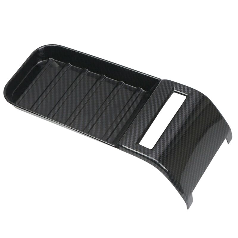 Carbon Fiber Inner Armrest Box Decoration Cover Trim for Toyota -Tundra 2014-2020
