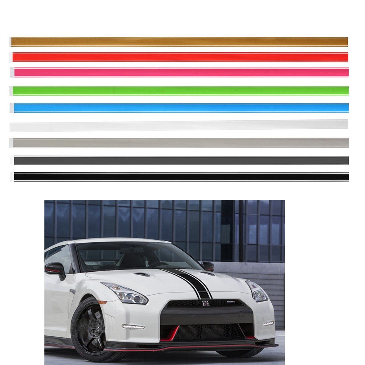 2" x 72" Racing Stripe Vinyl Pinstripe Decals Stickers Car Truck Vehicle
