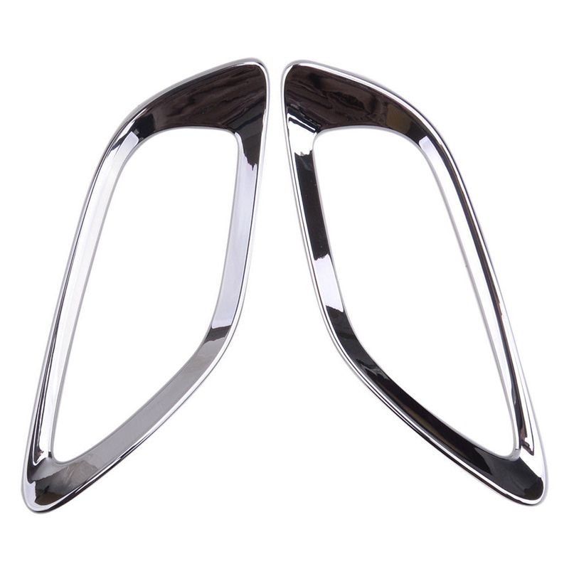 Pair Rear Fog Light Lamp Cover Trim Frame Decor Fit for Kia Seltos KX3 2019 2020
