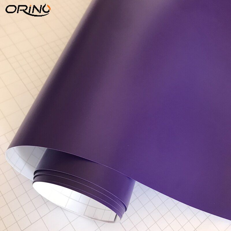 Matte Vinyl Purple Car Wrap Foil Motorcycle Scooter Sticker DIY Styling Adhesive PVC Car Film Sheet With Air Bubble Free