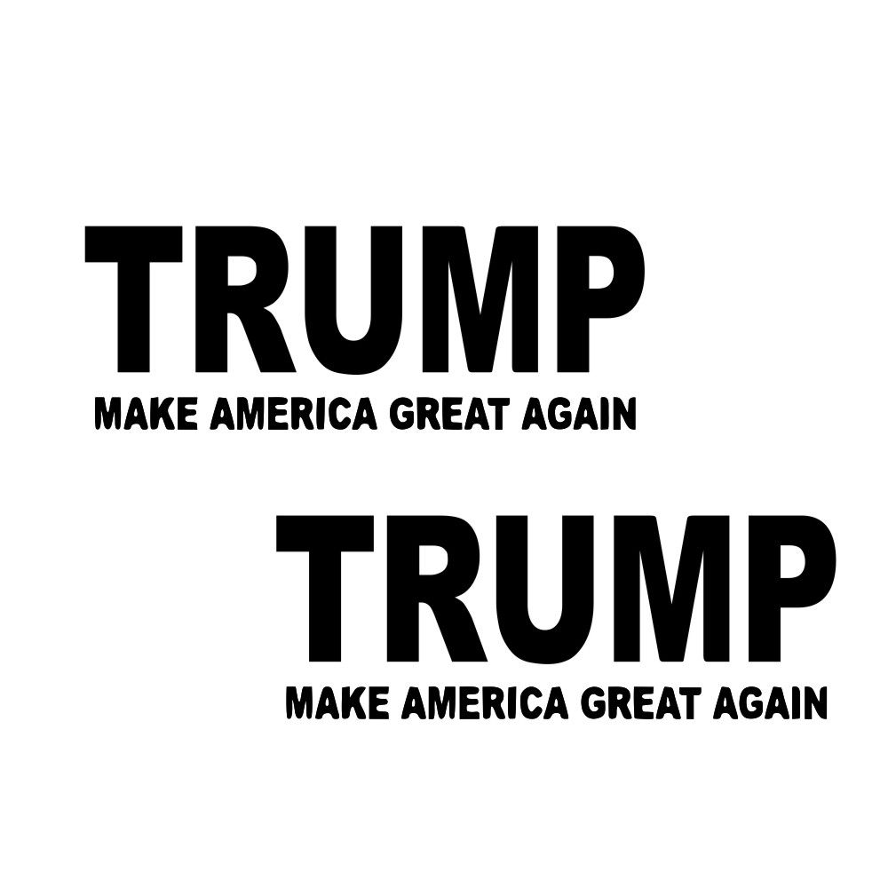 Bumper Sticker Decal Car Body Sticker Trump 2020 Decals - Make America Great Again for President 2020 Decal United States Presidential Election, 2pcs