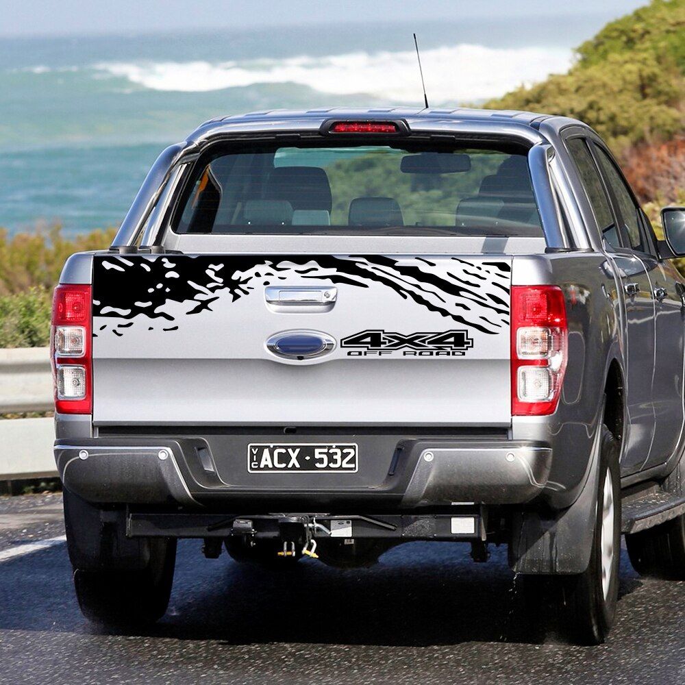 Tail Trunk Car Stickers Auto DIY Vinyl Film Decals Tuning Car Accessories Automobiles For Ford Ranger Off-road Universal Pickup