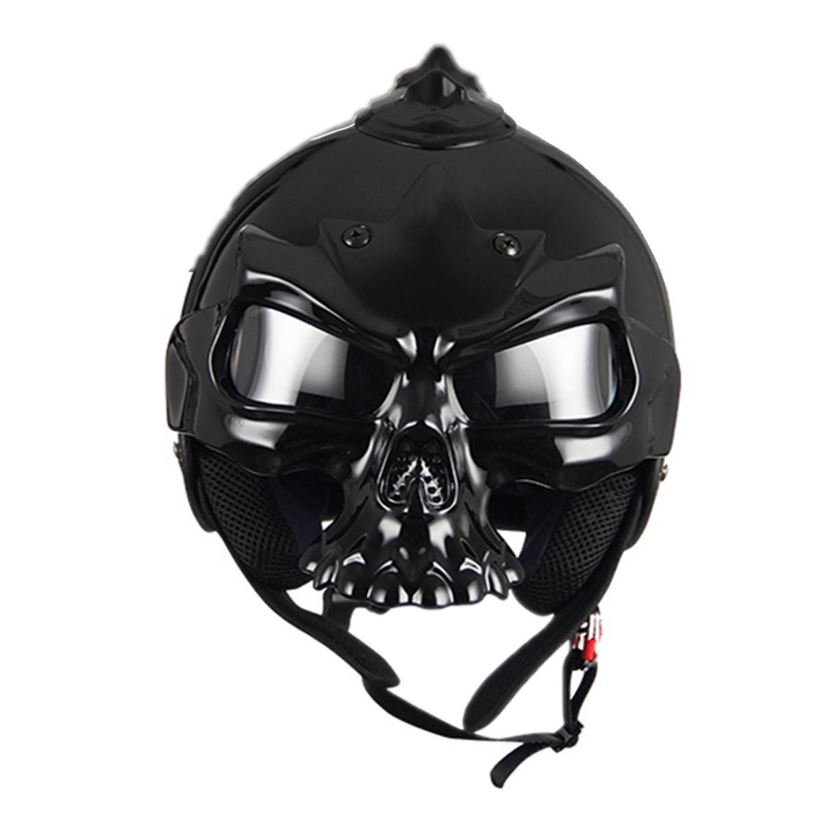 Fashion Motocross Personality Skull Mask Motorcycle Harley Helmet Protector Gift-L