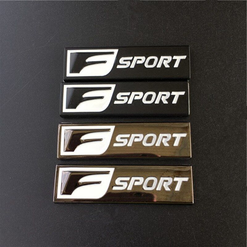 Universal Metal F Sport Logo Emblem Side Door decal badge Trunk car 3D sticker For Lexus IS 250 350 GS 350 450 For Land rover