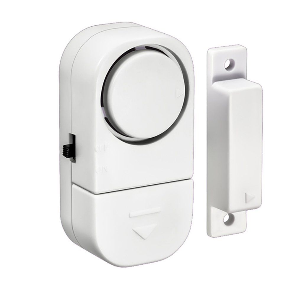 Home Security Alarm System Standalone Magnetic Sensors Indepen Wireless Home Door Window Entry Burglar Alarm - white