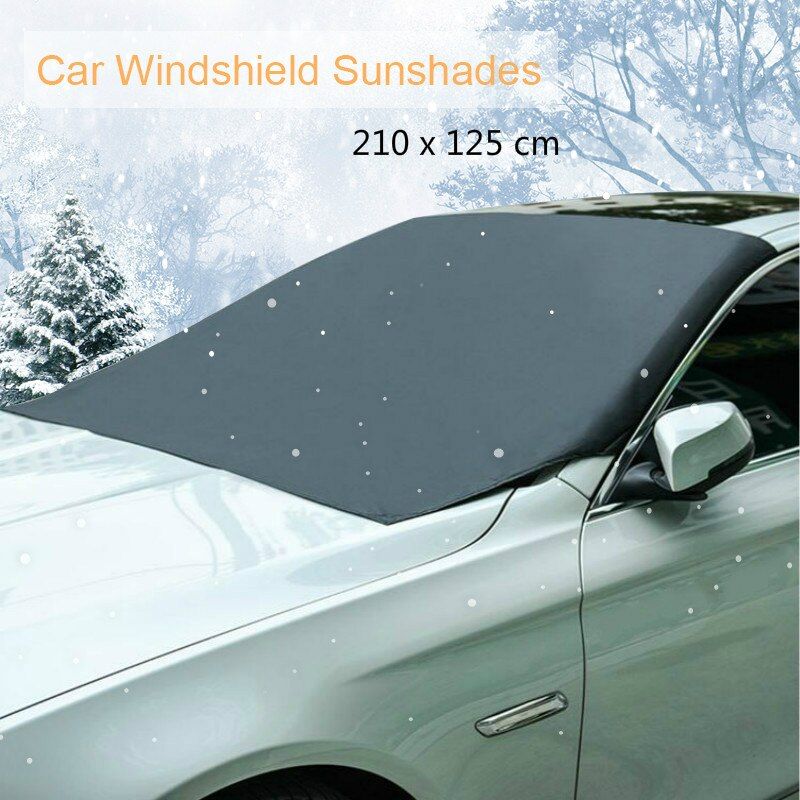 Automobile Snow Ice Protector Magnetic Sunshade Cover Car Windshield Snow Shade Waterproof Protector Car Front Windscreen Cover-Magnetic 2.1x1.25m