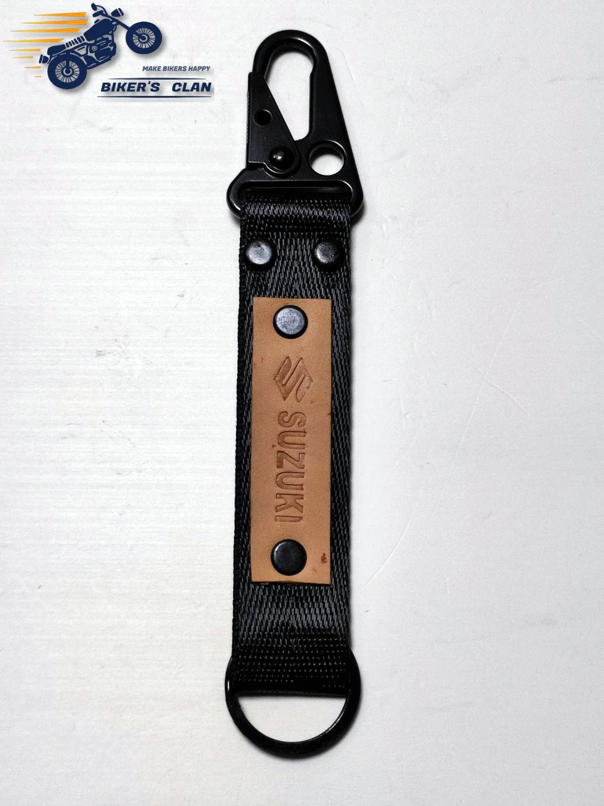 Key Ring Good Quality Leather- Suzuki