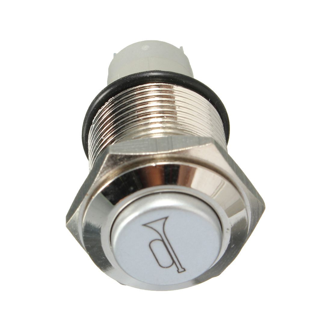12V 16mm Car LED Light Momentary Horn Button Metal Switch Push Button blue