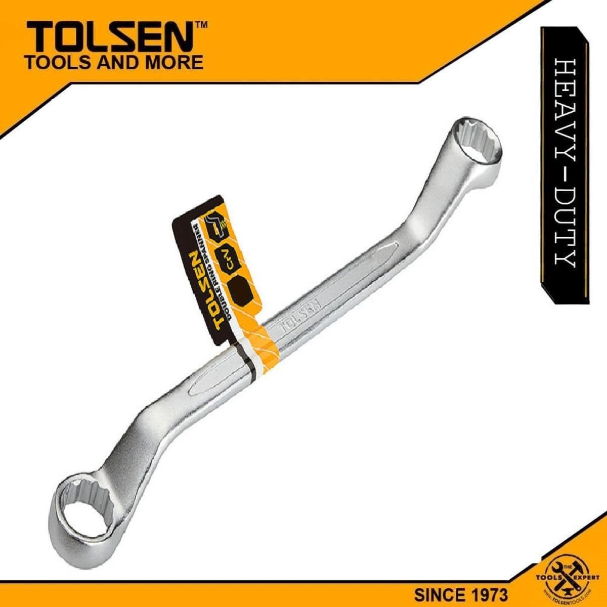 Tolsen (25X28Mm) Double Ring Spanner Wrench Cr-V 15073