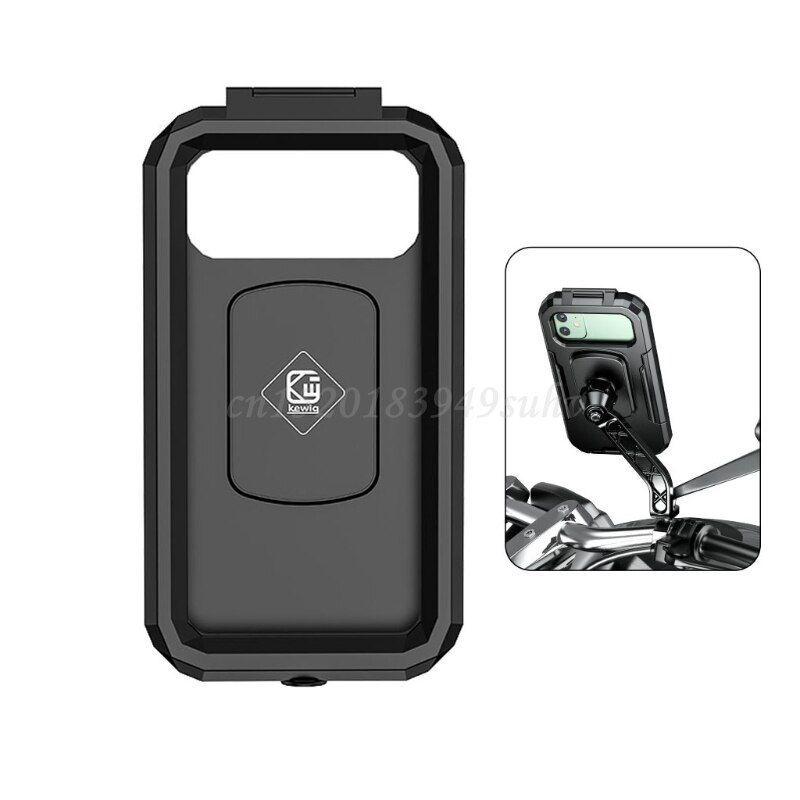 Waterproof Motorcycle Wireless 15W Qi/ Type C PD Charger Phone Mount Holder Box W0YE