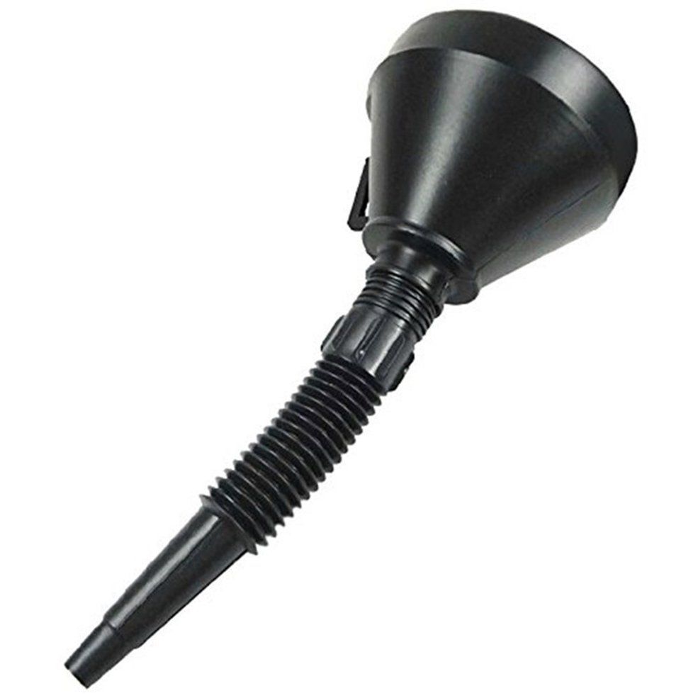 HA Car Thickened Oil Bucket Auto Motorcycle Refueling Filter Funnel Fuel Plastic-Black