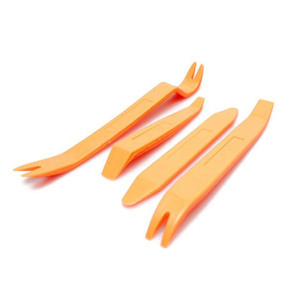 4PCS/Set Car Audio Disassembly Door Panel Buckle Pry Repair Remover Tools Kits - Orange
