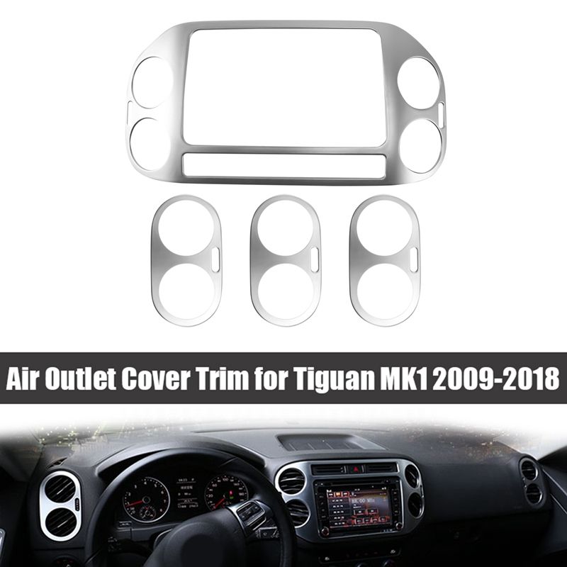 Car ABS Air Conditioning Outlet Cover Trim Stickers for Tiguan MK1 2009-2018 Car Styling