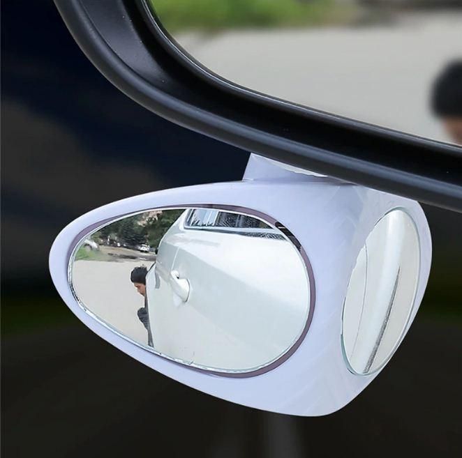 2PCS BLIND SPOT SIDE ASSISTANT MIRROR -(For Left & Right side) - White