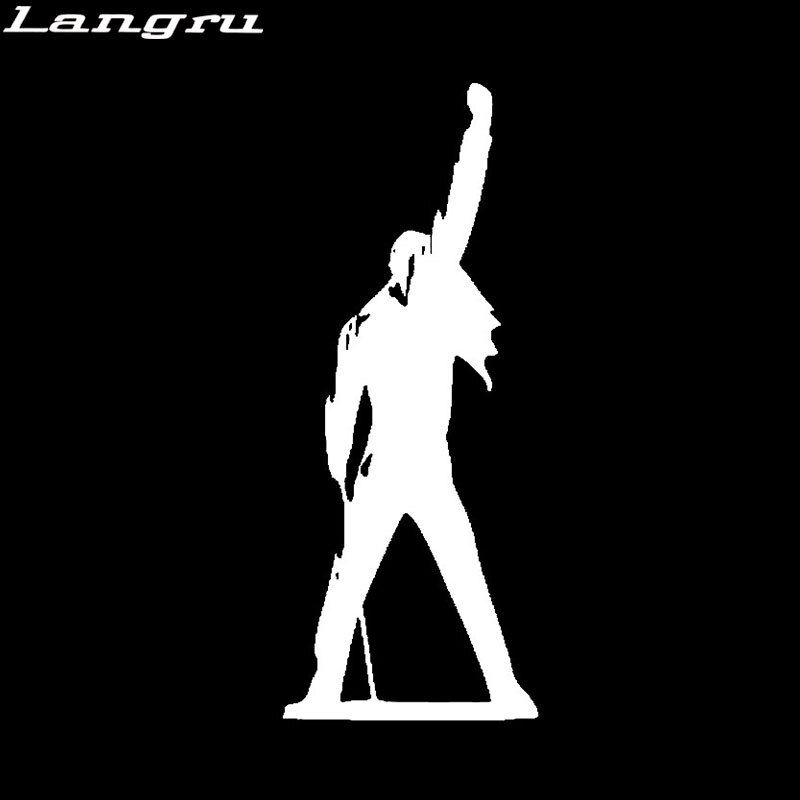 Langru 5.4cm*13.4cm High Quality Freddie Mercury Car Sticker Vinyl Car Window Decal Accessories Jdm