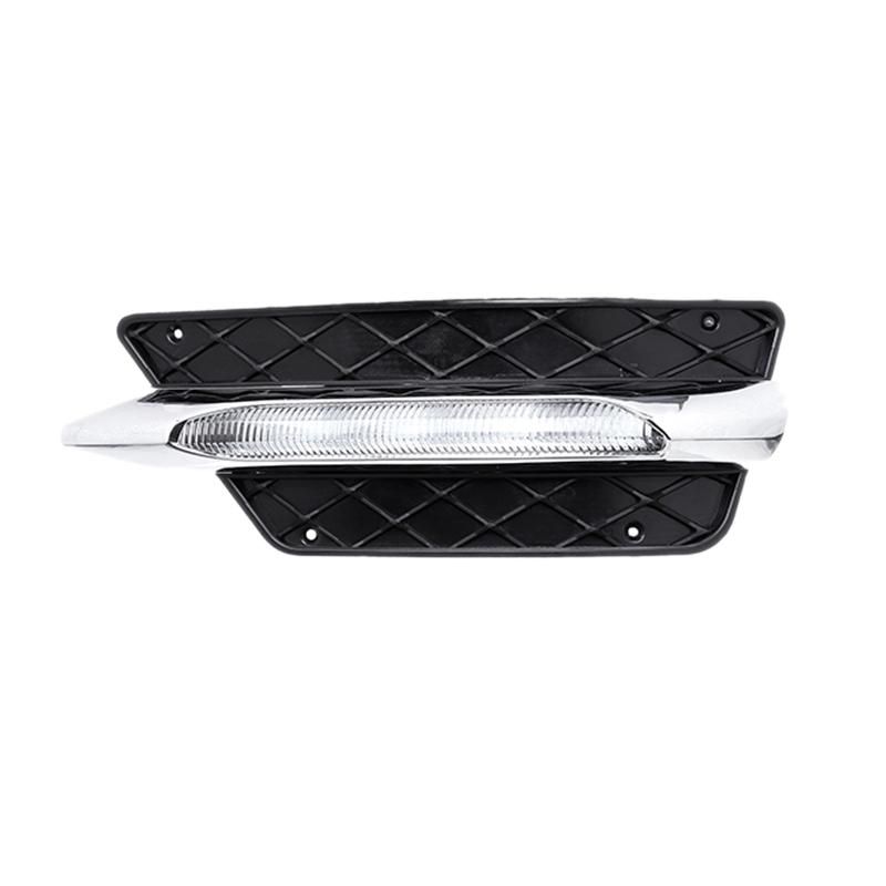 DRL Front Bumper Grill Molding LED Fog Light Daytime Running Light Fog Lamp for Mercedes for Benz W204 C-Class 2012-14 Right