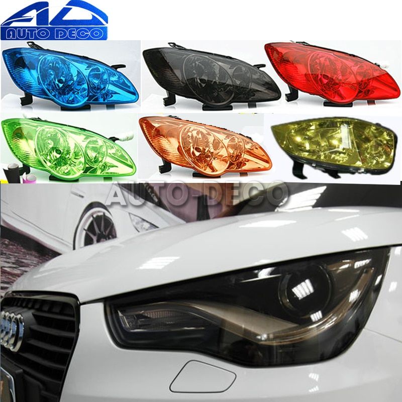 200cm Car Light Headlight Taillight Tint Vinyl Film Sticker Lamp Stickers Brake Light Car Accessories Car Styling