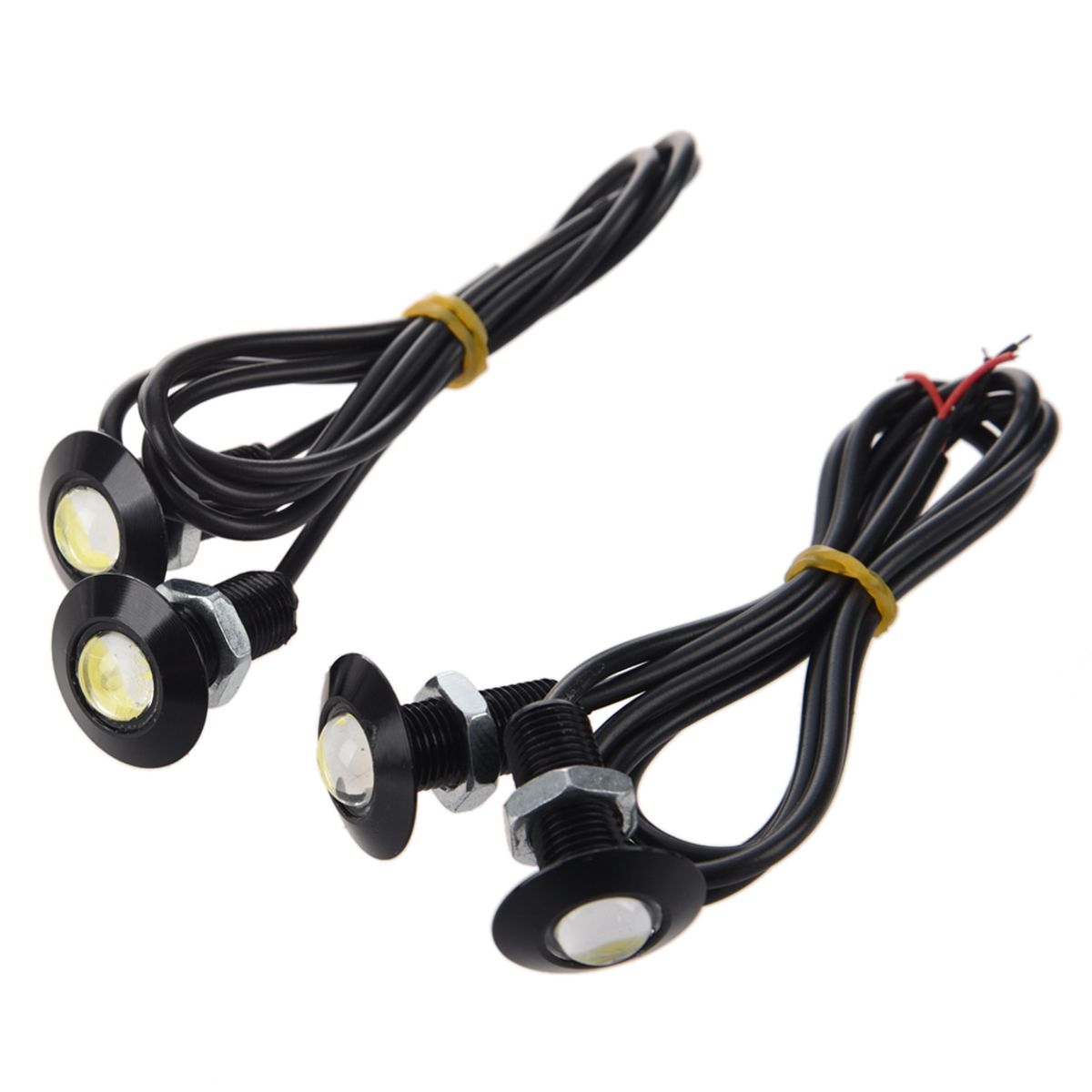 4Pcs 1.5W Car LED Eagle Eye Daytime Running DRL Light & 1Pcs Error Free 921 912 T10 T15 W16W Led Reverse Light