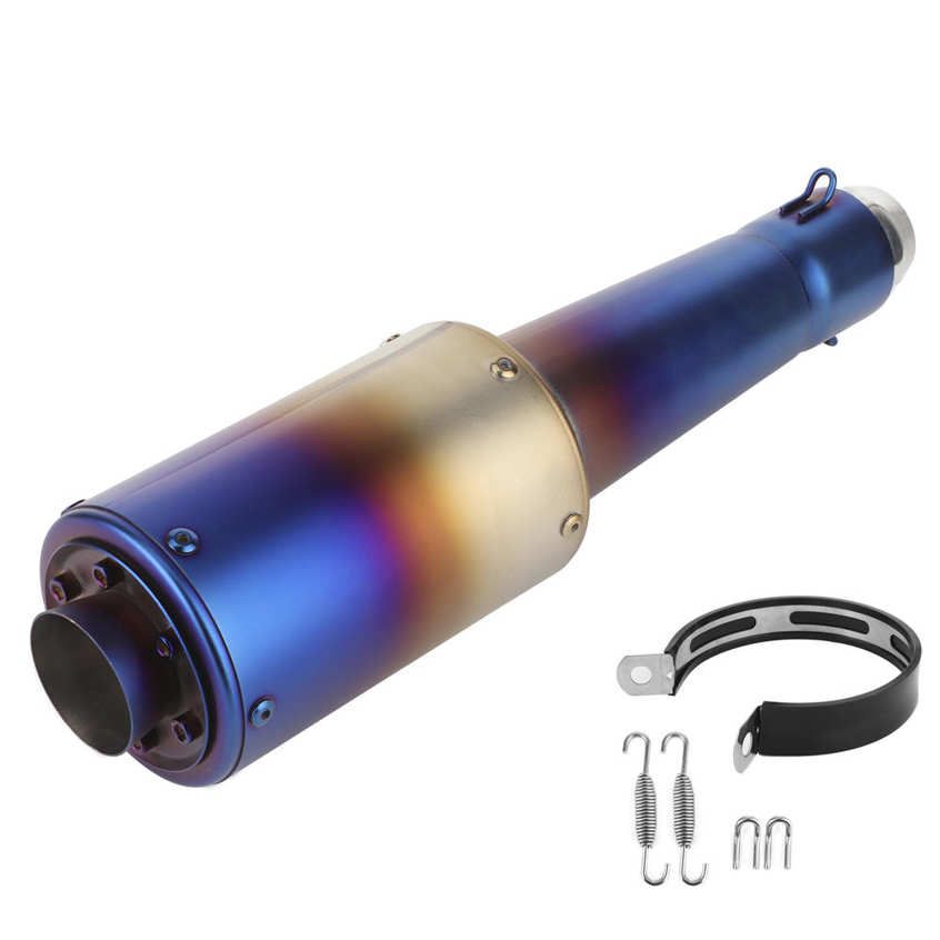 Exhaust Muffler Tip Universal Motorcycle Tailpipe 38‑51mm Dia Fit for Honda CBR250RR CBR500R
