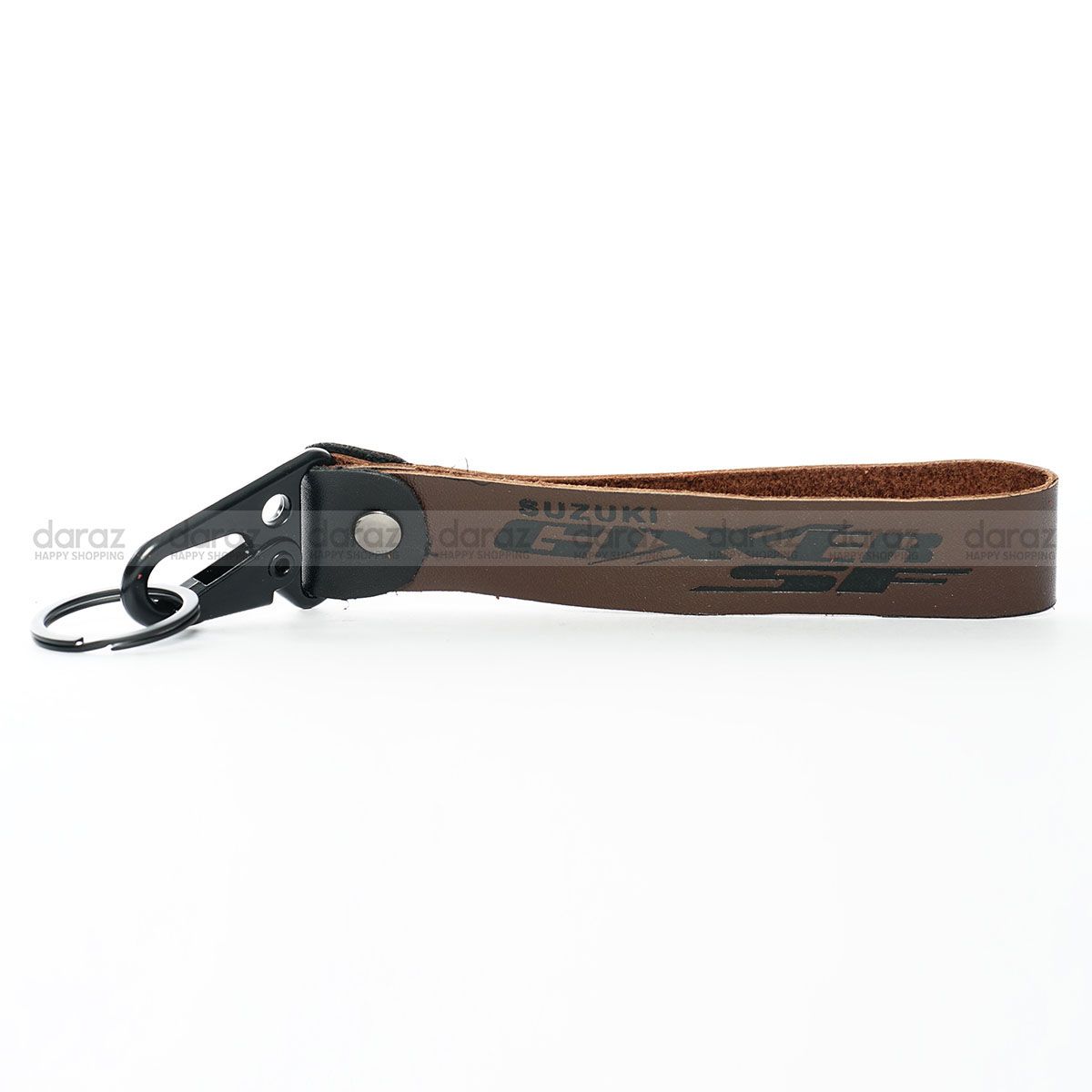 Suzuki Gixxer SF China Model Stylish Long Lace Leather Key Ring for Bike Riders -Chocolate color