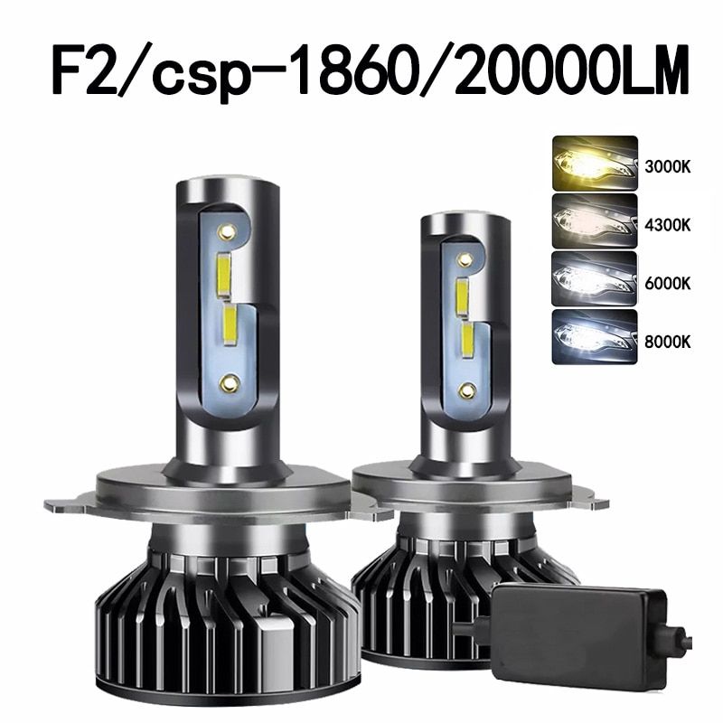 Heyword  Car LED Headlight  22000LM h4 h7 h1 LED headlights 9006 9005/hb3 H7  h11 H3 6000K ZES cled Auto Car Headlight B-3000K-5202
