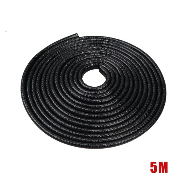2/3/5M Car Door Anti Collision Strip with Steel Disc Bumper Trim Edge Scratch Protector Strip Sealing Guard Styling Car Decor