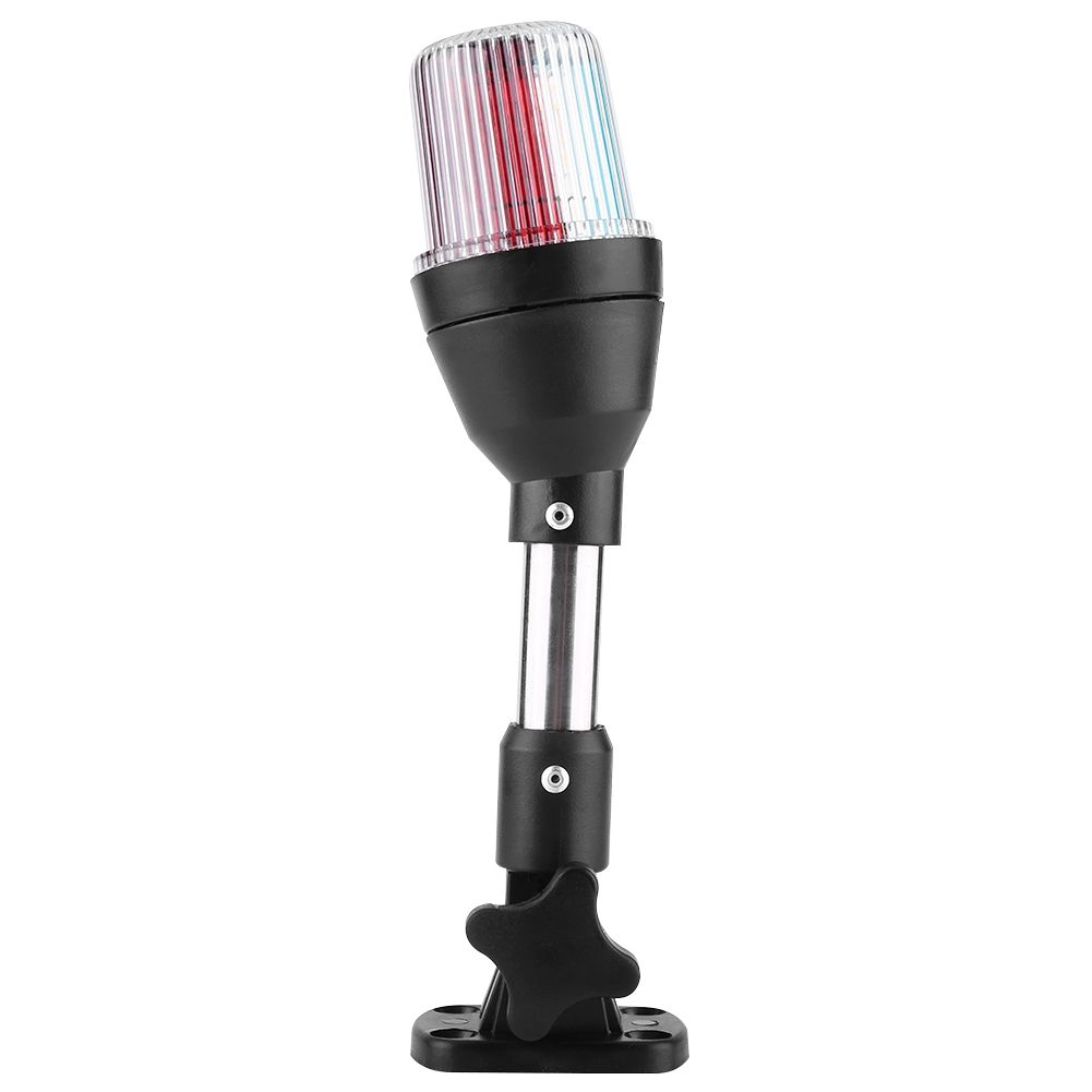 LED Shoreline Marine Fold Down Anchor Light Pontoon Boat Yacht Navigation