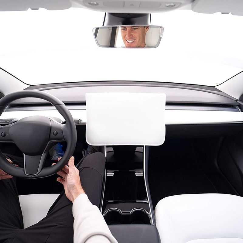 Car Navigation Screen Protection Cover Sun Shade Screen Dust Cover for Tesla Model 3 17-21 Accessories