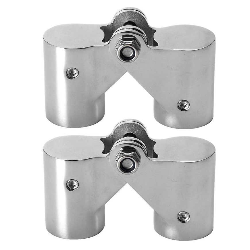 1 Piece 316 Stainless Steel Folding Swivel Connector Boat Rail Tube Pipe Fittings For Marine Yachts New Professional Equipment