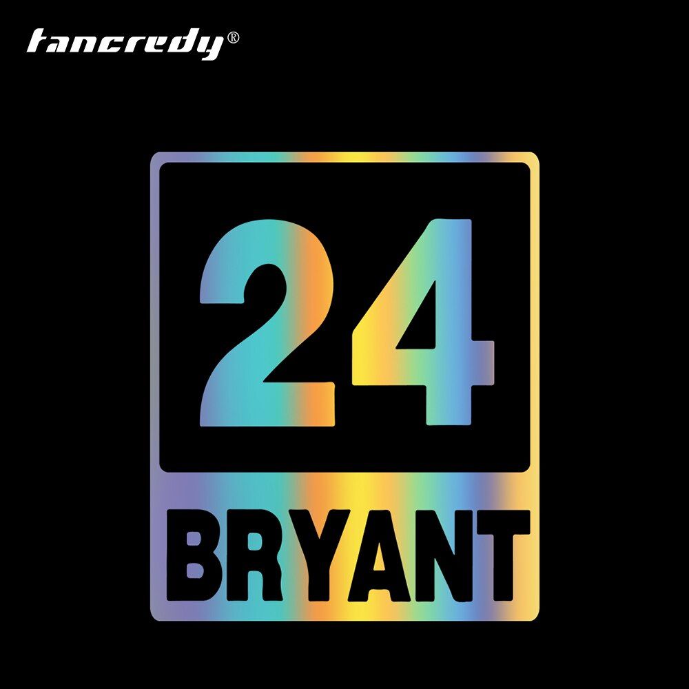 15*18cm Basketball Player Kobe Bryant 24 Car Sticker Vinyl Window Body Door Bumper Decals For Car Styling Decoration Accessories